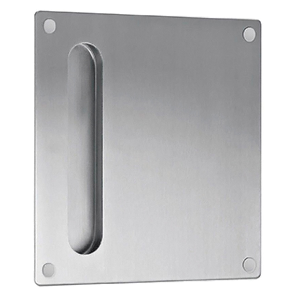 CAZOLETA CON PLACA DE EMBUTIR INOX 180x180mm