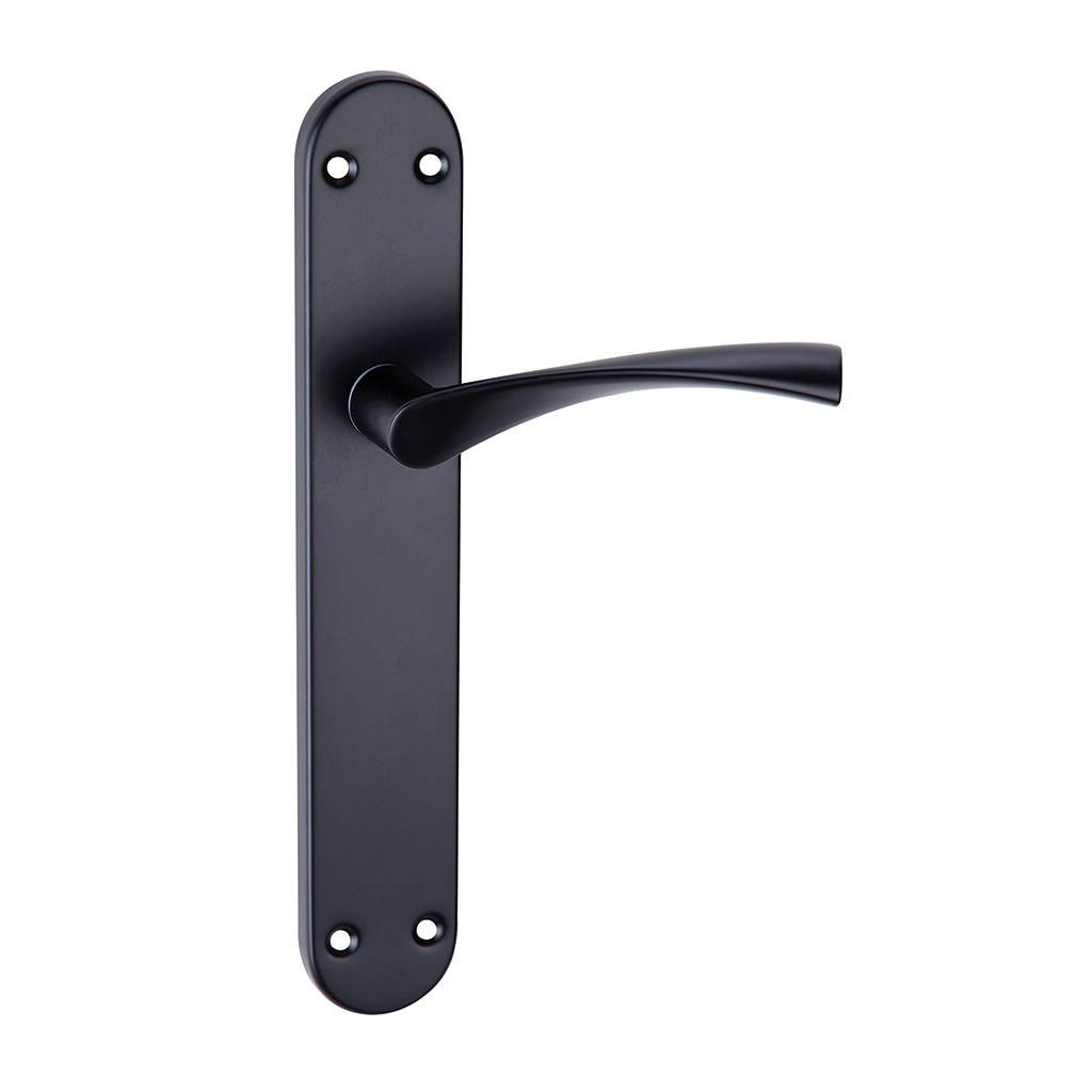 JUEGO MANIVELA MOD. 620 CON PLACA LARGA NEGRO