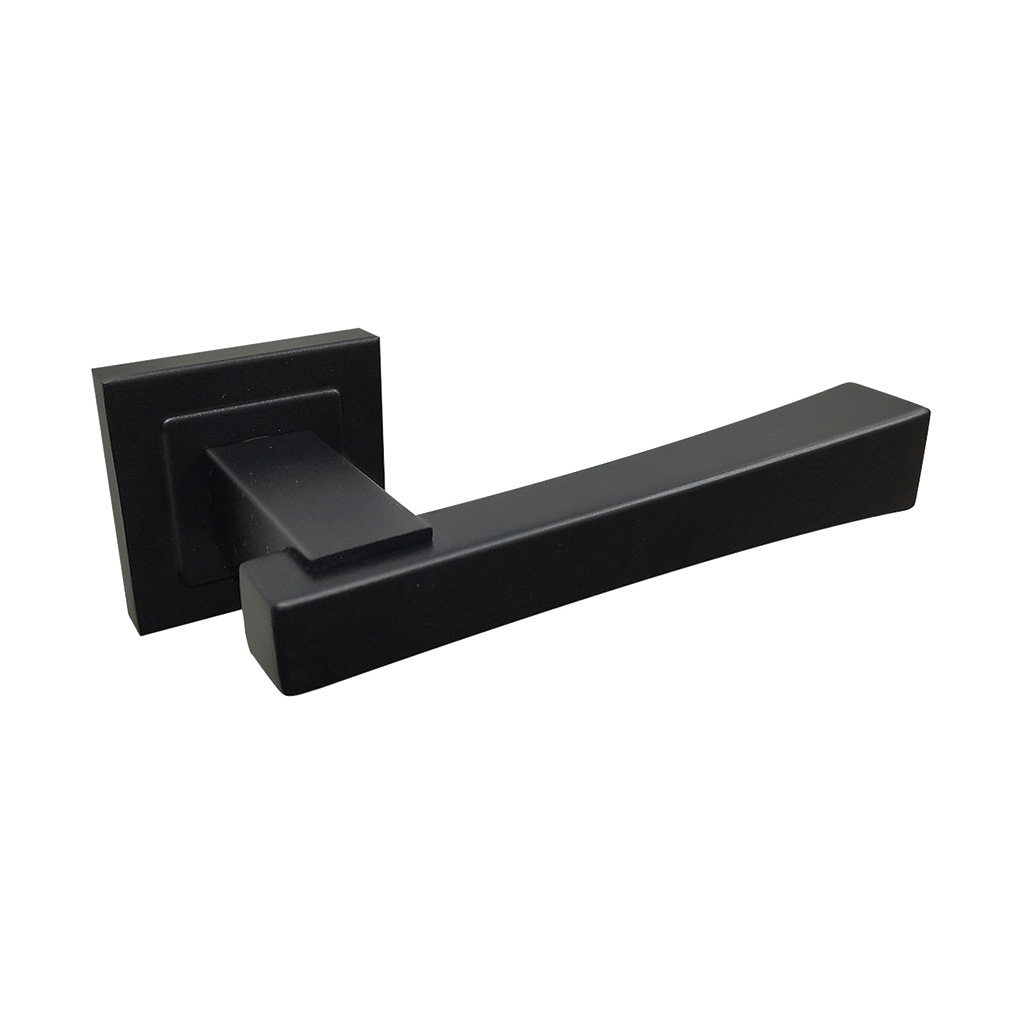 JGO. MANIVELA PLACA LARGA INOX PLQDC31, NEGRO
