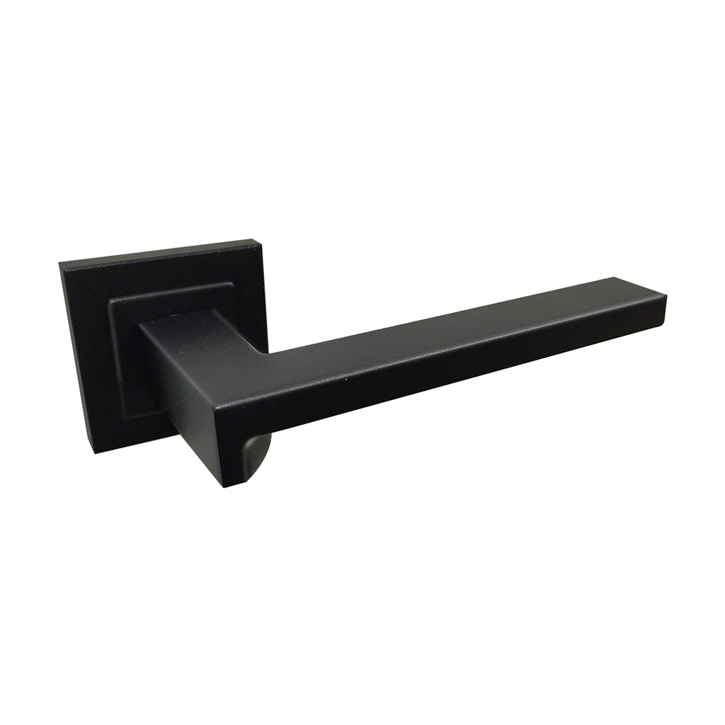 JGO. MANIVELA PLACA LARGA INOX PLQDC33, NEGRO