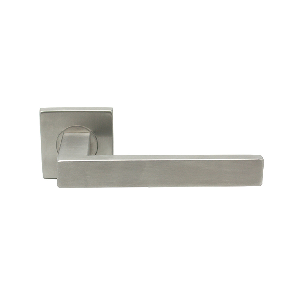 JUEGO MANIVELA ROSETA CUADRADA INOX QDC01 SS