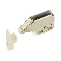[CD-012] GOLPETE TIPO CLIP-ON, CON MUELLE PUSH, BLANCO