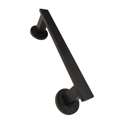 [MI-17320 NE] PULL HANDLE INOX ROUND ROSETTE 17320 BLACK