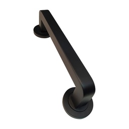 [MI-17340 NE] PULL HANDLE INOX ROUND ROSETTE 17340 BLACK