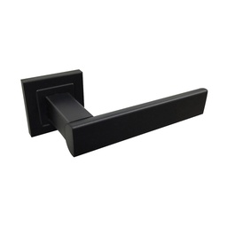 [QDC-32 NE] JGO. MANIVELA ROSETA CUADRADA INOX QDC32, NEGRO