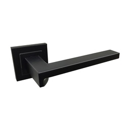 [QDC-33 NE] JGO. MANIVELA ROSETA CUADRADA INOX QDC33, NEGRO