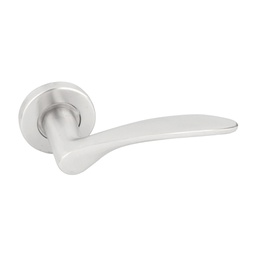 [QDS-07 SS] JUEGO ROSETA MANIVELA INOX MACIZO MOD. QDS007 SAT