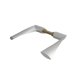 [QDS-011 SS] JGO MANETAS MACIZO 620 INOX SATINADO S/ROSETA