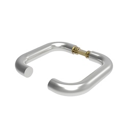 [QDT-011 PS] JGO MANETAS TUBULAR U INOX BRILLO S/ROSETA