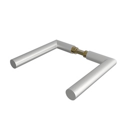 [QDT-013 SS] JGO MANETAS TUBULAR CANTO RECTO INOX SAT S/ROSETA