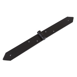 [R100-400N] BISAGRA APAISADA RÚSTICA 40X400X4 NEGRO